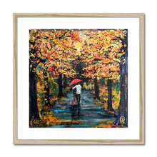 Load image into Gallery viewer, Autumn Stroll Framed & Mounted Print