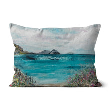 Load image into Gallery viewer, First to See the Sea Cushion