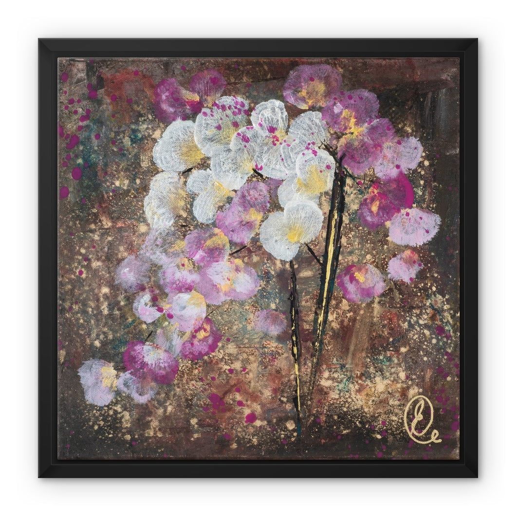 Lisa Orchid Framed Canvas