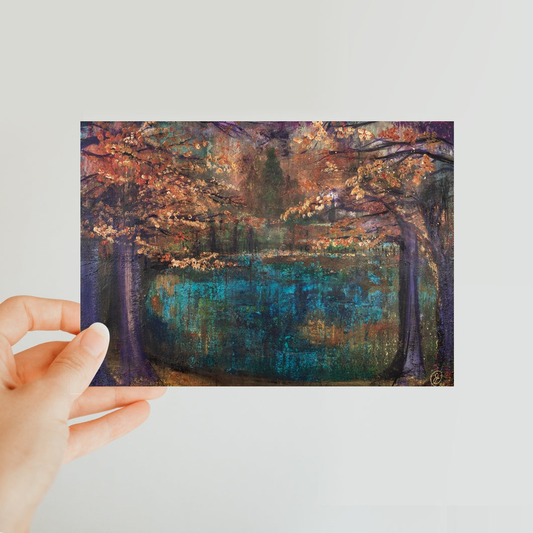 Autumn Lake Classic Postcard