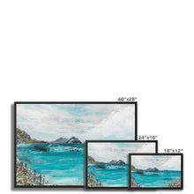 Load image into Gallery viewer, First to See the Sea Framed Canvas