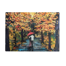 Load image into Gallery viewer, Autumn Stroll Glass Chopping Board
