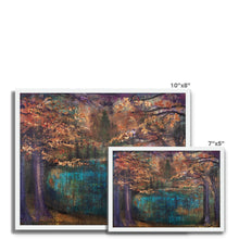 Load image into Gallery viewer, Autumn Lake Framed Photo Tile
