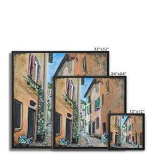 Load image into Gallery viewer, Argegno Street Framed Canvas
