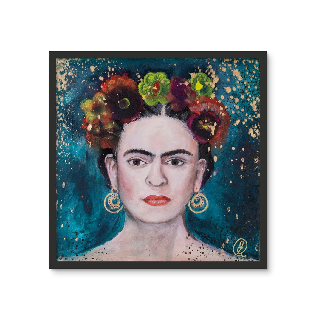 Frida Kahlo Framed Photo Tile