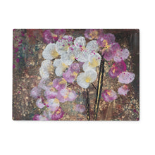 Load image into Gallery viewer, Lisa Orchid Glass Chopping Board
