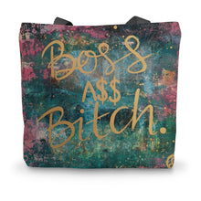 Load image into Gallery viewer, Boss A$$ B&#39;tch Canvas Tote Bag

