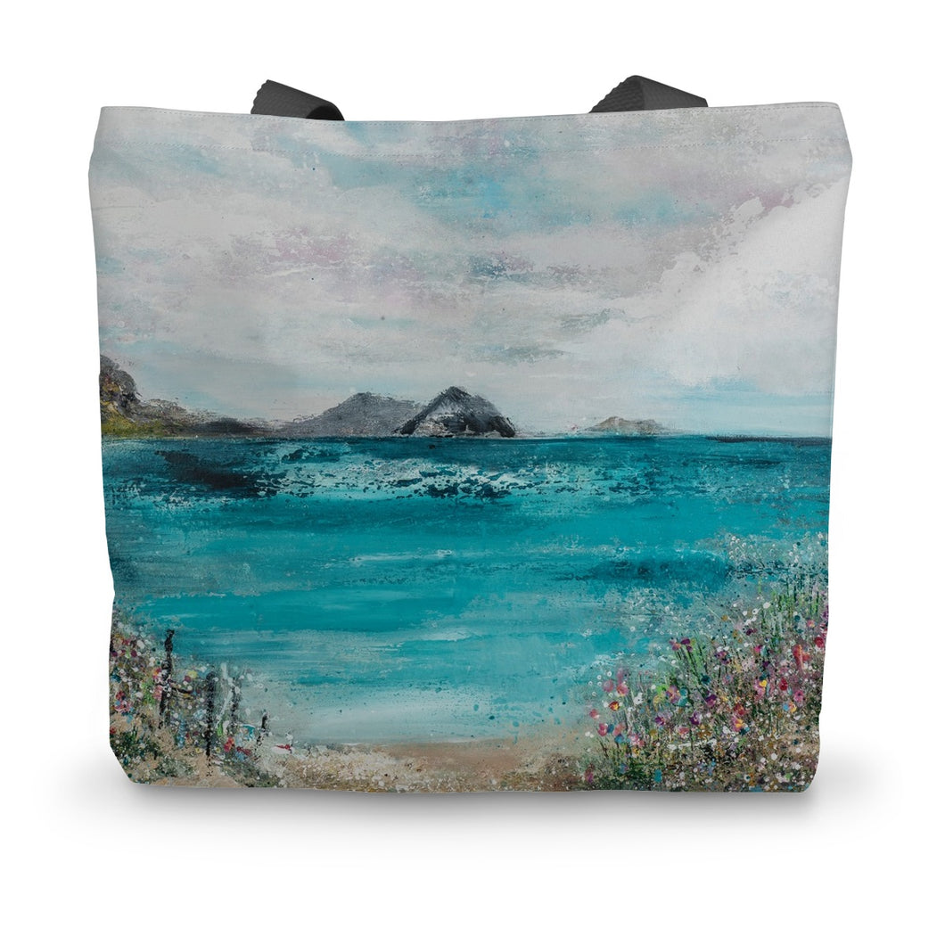 First to See the Sea Canvas Tote Bag