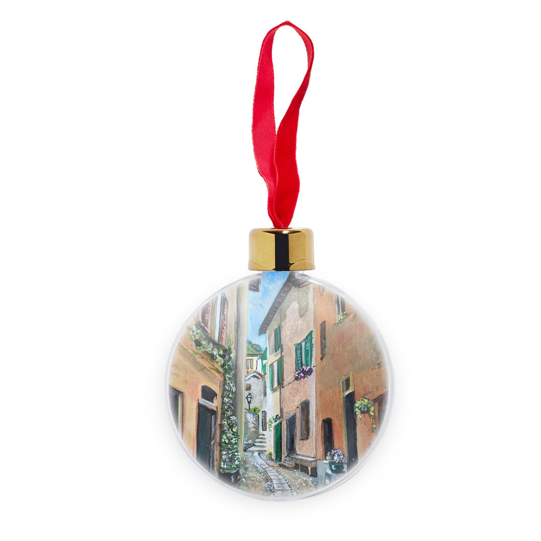Argegno Street Transparent Christmas bauble