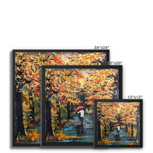 Load image into Gallery viewer, Autumn Stroll Framed Canvas