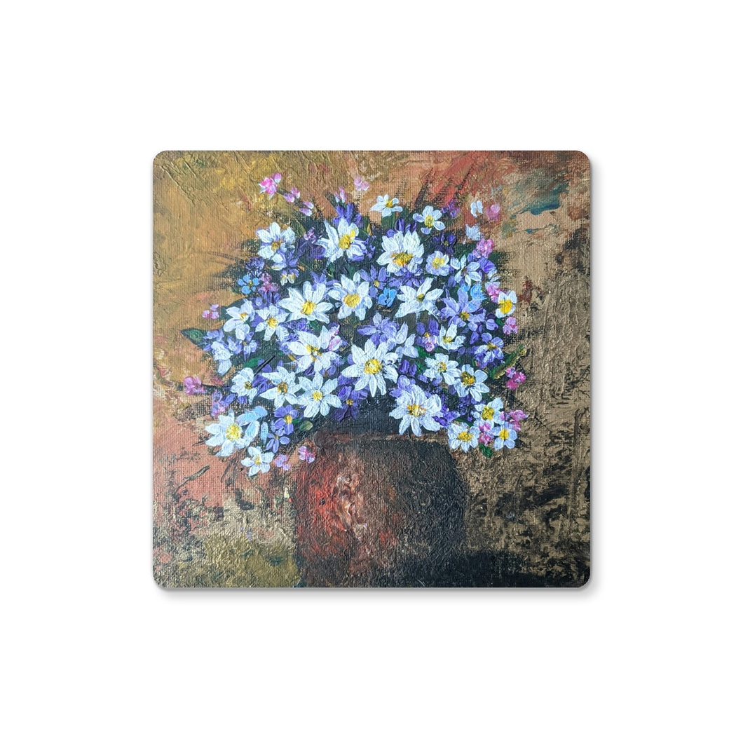 Potted Daisies Coaster