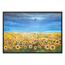Load image into Gallery viewer, Glory to Ukraine Framed Canvas