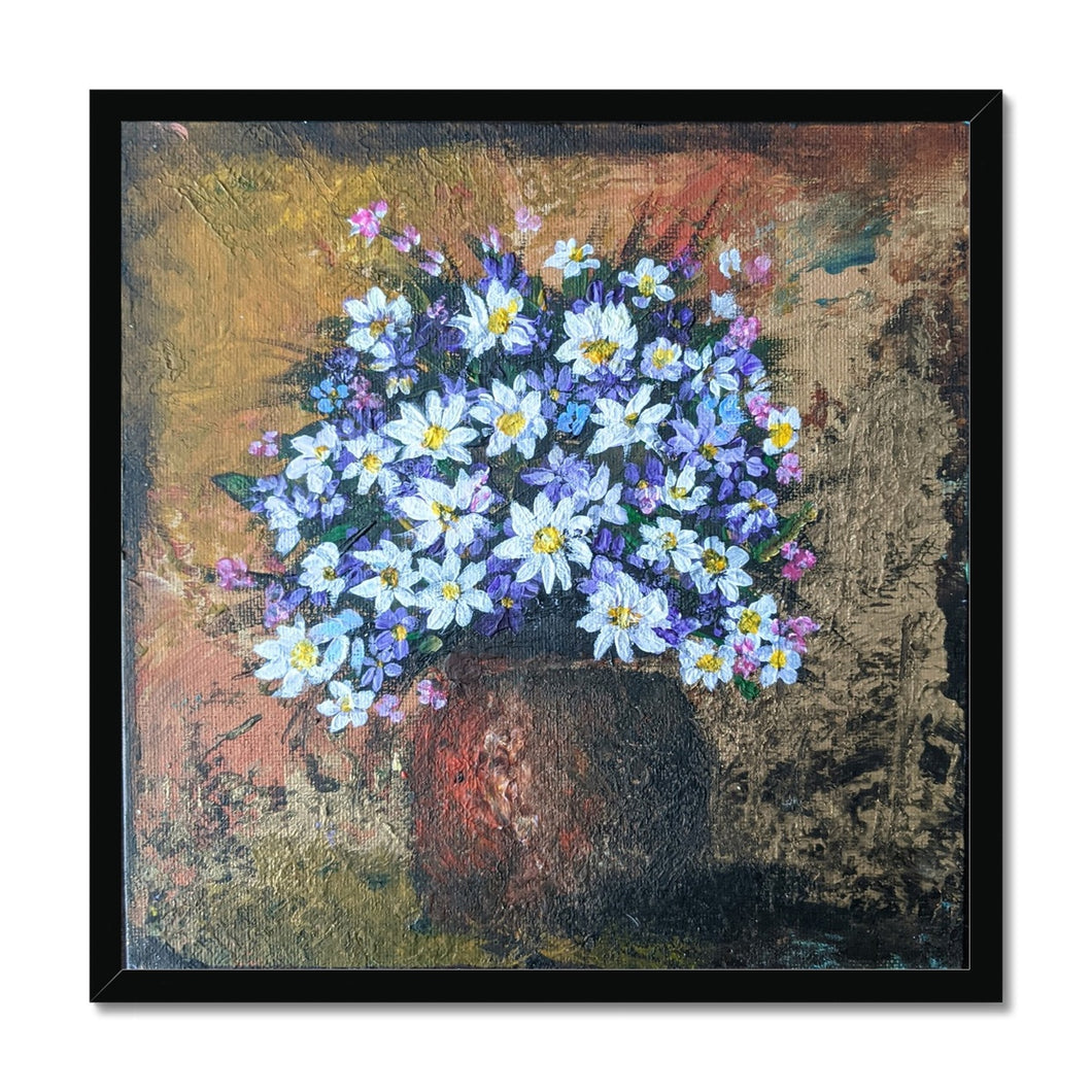 Potted Daisies Framed Print