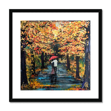 Load image into Gallery viewer, Autumn Stroll Framed & Mounted Print