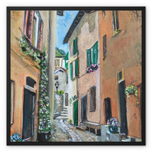 Load image into Gallery viewer, Argegno Street Framed Canvas