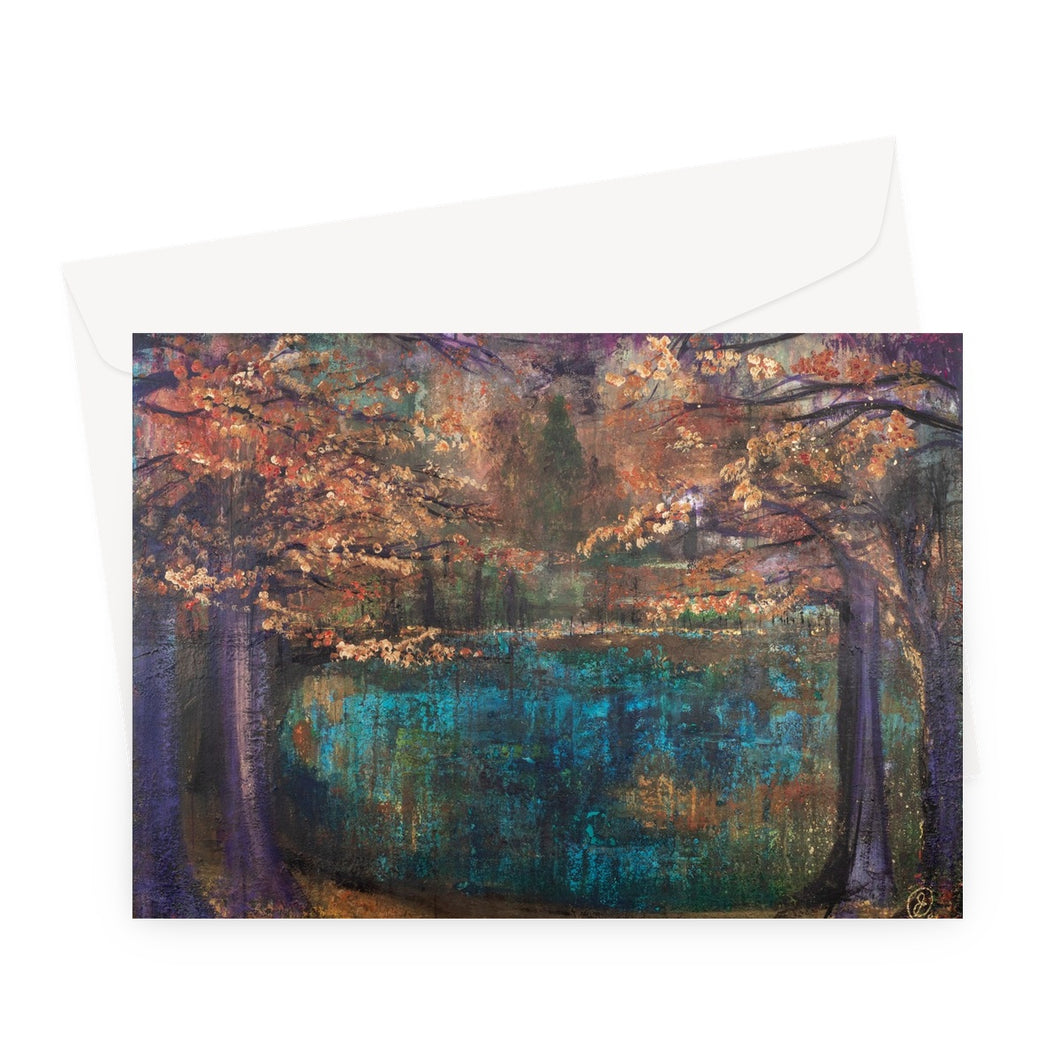 Autumn Lake Greeting Card