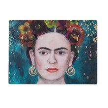 Load image into Gallery viewer, Frida Kahlo Glass Chopping Board
