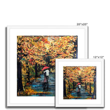 Load image into Gallery viewer, Autumn Stroll Framed & Mounted Print