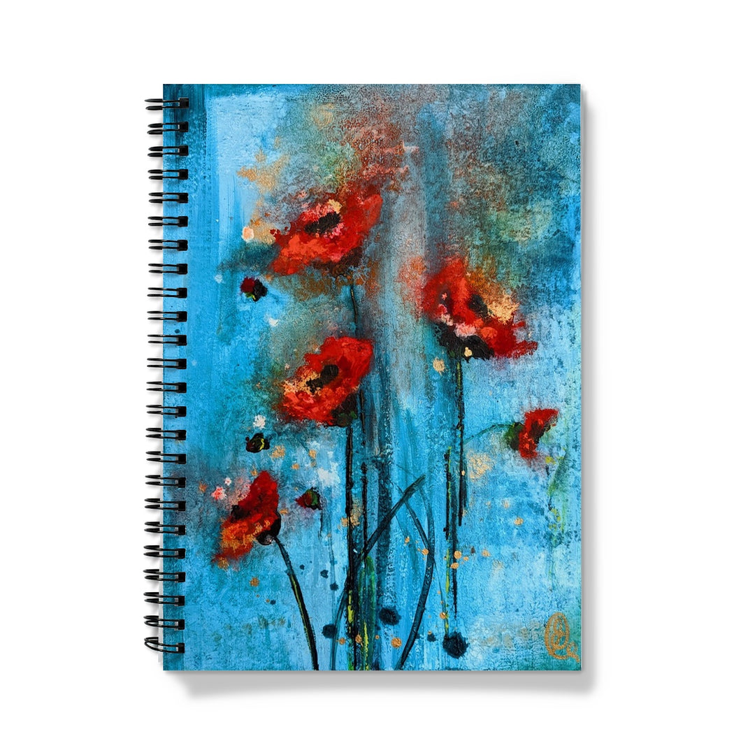 Poppy Burst Notebook