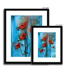 Load image into Gallery viewer, Poppy Burst Framed & Mounted Print