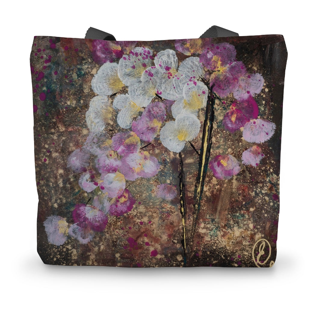 Lisa Orchid Canvas Tote Bag