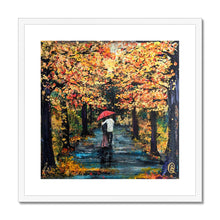 Load image into Gallery viewer, Autumn Stroll Framed & Mounted Print