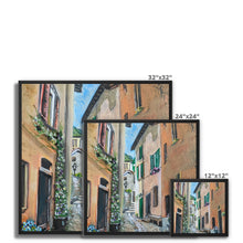 Load image into Gallery viewer, Argegno Street Framed Canvas
