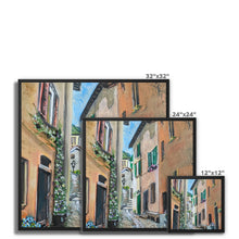 Load image into Gallery viewer, Argegno Street Framed Canvas