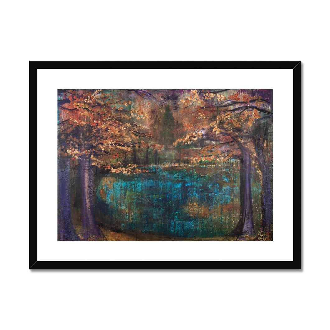Autumn Lake Framed & Mounted Print