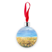 Load image into Gallery viewer, Glory to Ukraine Transparent Christmas bauble
