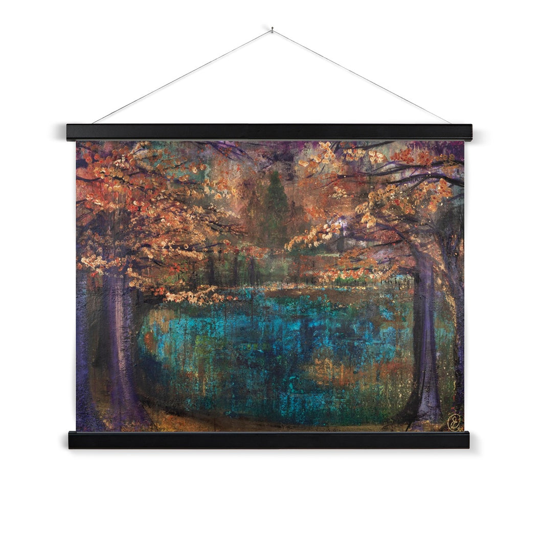 Autumn Lake Fine Art Print with Hanger