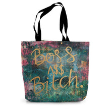 Load image into Gallery viewer, Boss A$$ B&#39;tch Canvas Tote Bag
