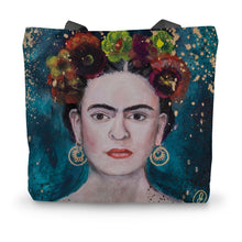 Load image into Gallery viewer, Frida Kahlo Canvas Tote Bag

