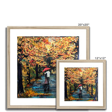 Load image into Gallery viewer, Autumn Stroll Framed &amp; Mounted Print
