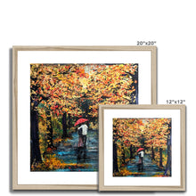 Load image into Gallery viewer, Autumn Stroll Framed & Mounted Print