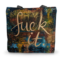 Load image into Gallery viewer, Fu@k it Canvas Tote Bag

