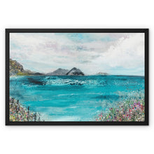 Load image into Gallery viewer, First to See the Sea Framed Canvas