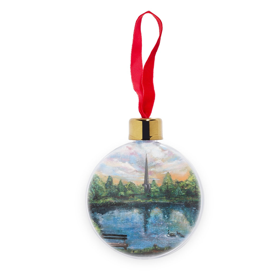 Lydney Lake Transparent Christmas bauble