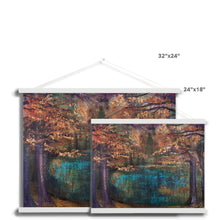 Load image into Gallery viewer, Autumn Lake Fine Art Print with Hanger