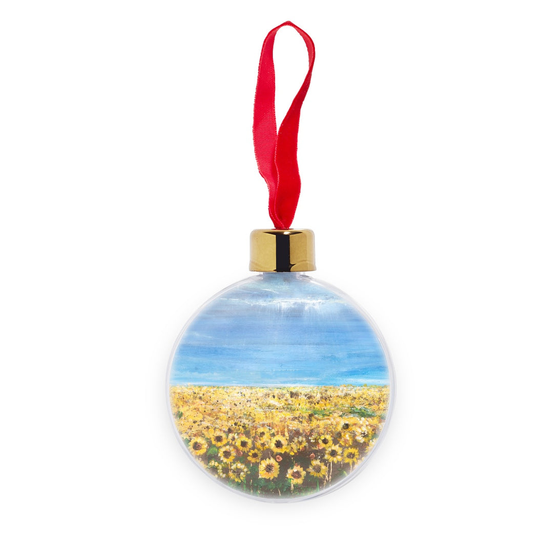 Glory to Ukraine Transparent Christmas bauble