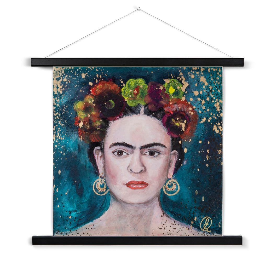 Frida Kahlo Fine Art Print with Hanger