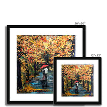 Load image into Gallery viewer, Autumn Stroll Framed & Mounted Print