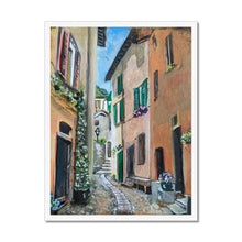 Load image into Gallery viewer, Argegno Street Framed Print