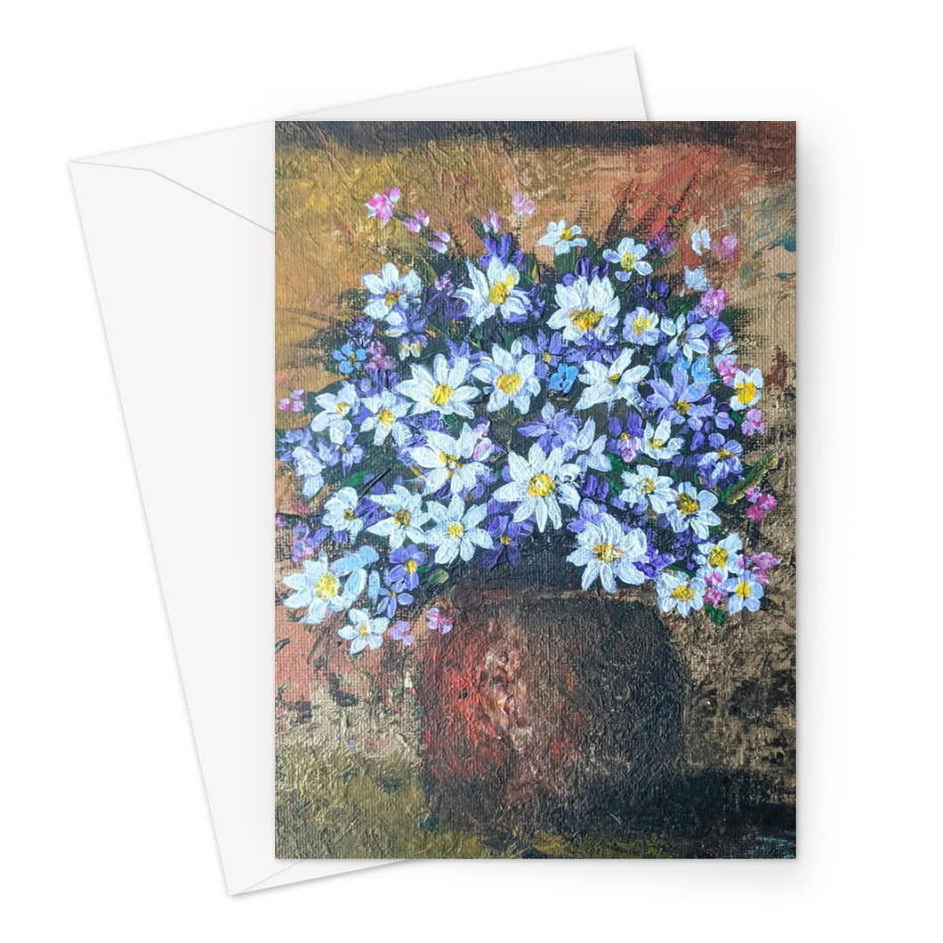 Potted Daisies Greeting Card