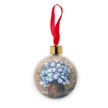 Load image into Gallery viewer, Potted Daisies Transparent Christmas bauble
