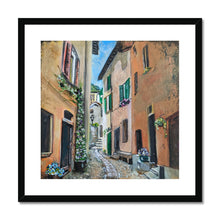 Load image into Gallery viewer, Argegno Street Framed & Mounted Print