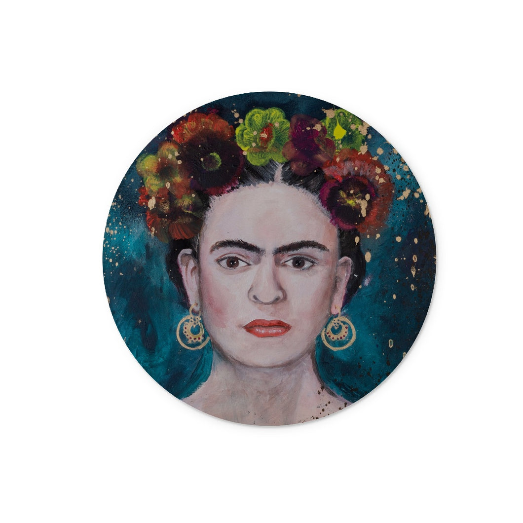 Frida Kahlo Glass Chopping Board