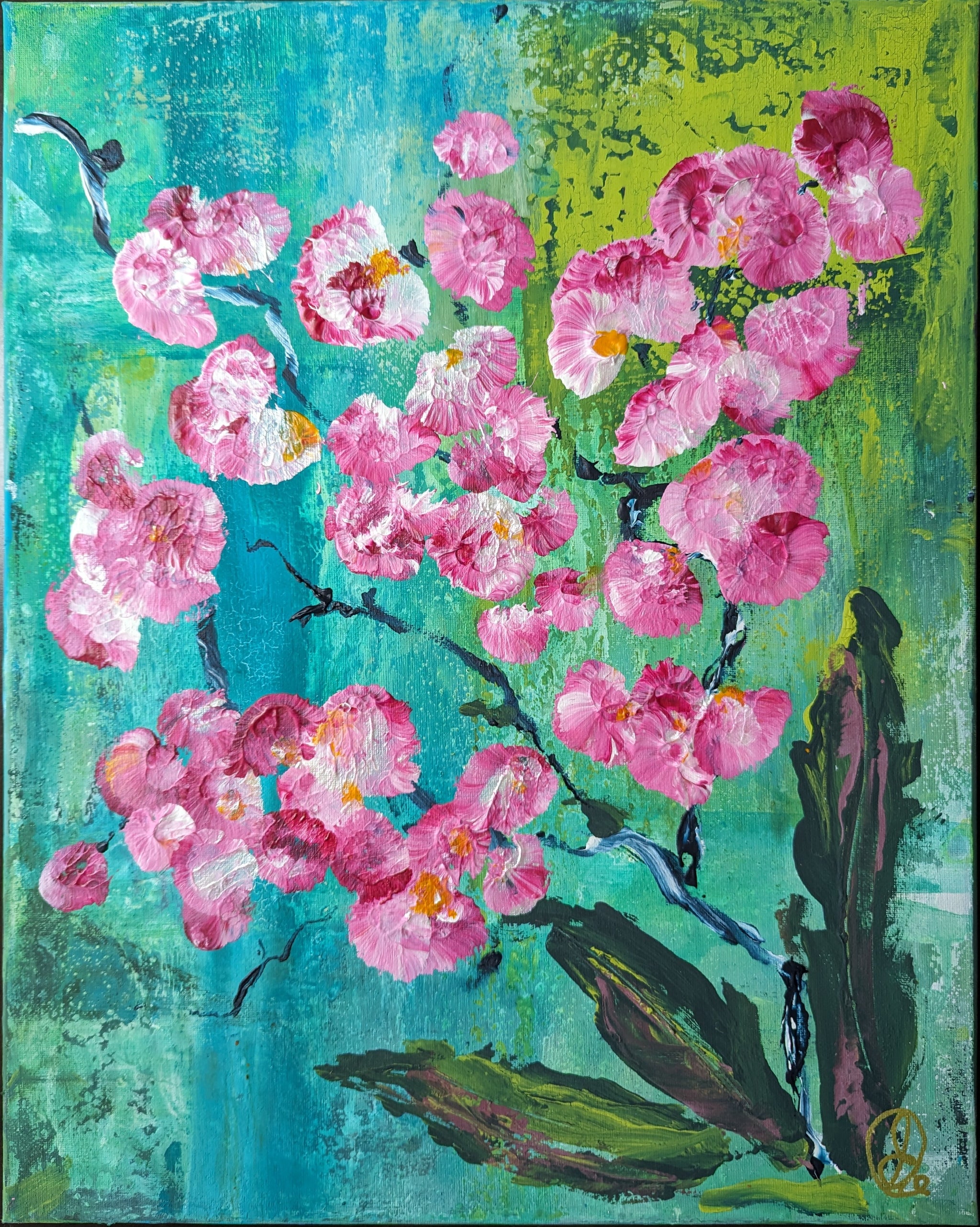 Wild Orchid II Original Painting – Emma Cooper Art