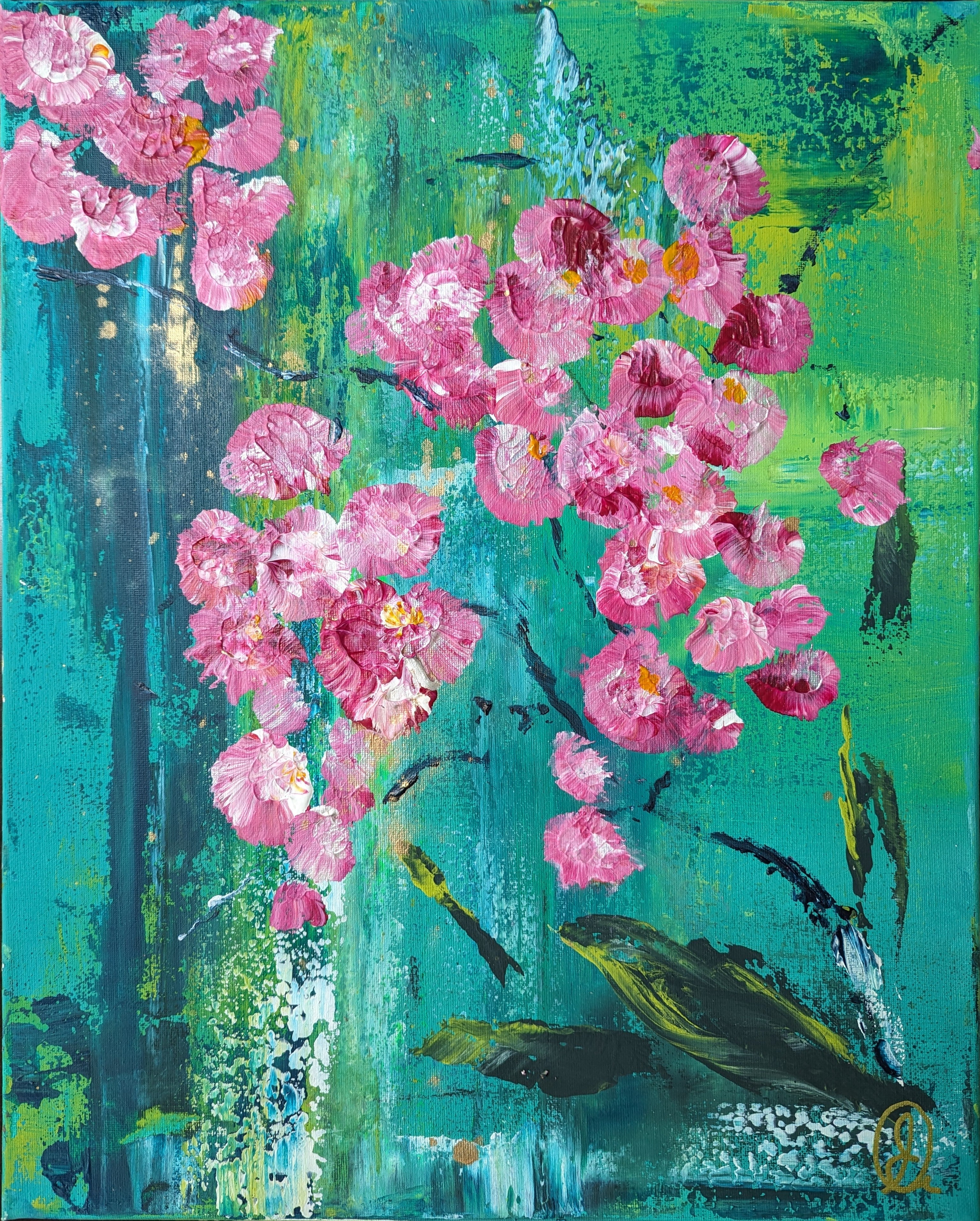 Wild Orchid III Original Painting – Emma Cooper Art