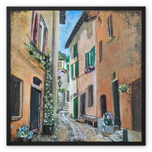 Load image into Gallery viewer, Argegno Street Framed Canvas
